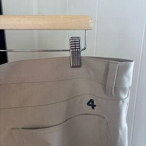 FOURLAPS Beige Athleisure Performance Chino Golf Pants Men 36x32 (Measure 38x29)